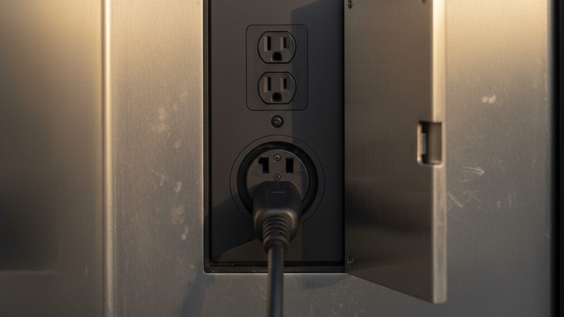 Charge Pro IE rescue operator confirming charge progress beside a Tesla Model Y connected to a NACS charging cable on an Inland Empire street